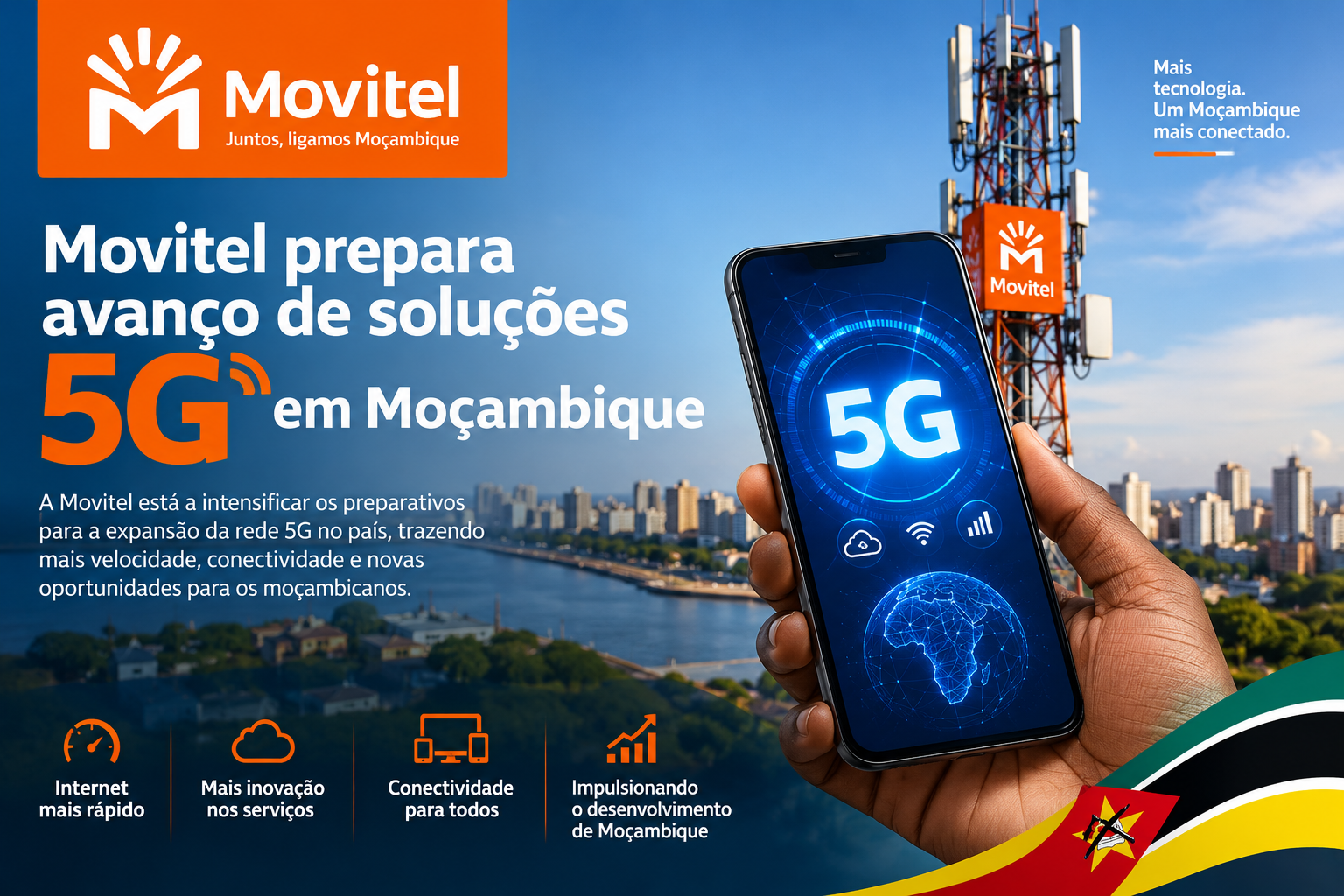 Movitel prepara avanço de soluções 5G em Moçambique – uniquetechmz