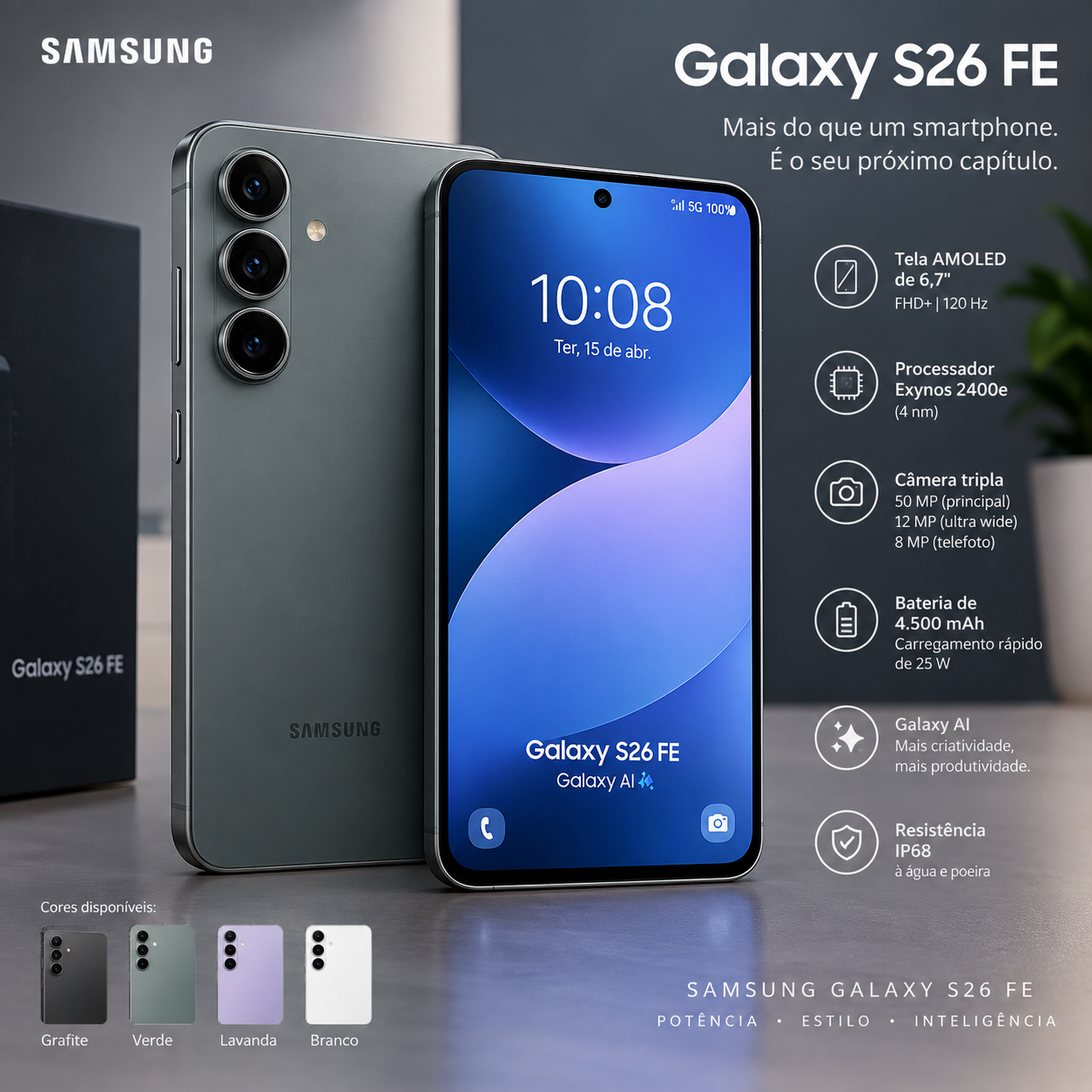 Galaxy S26 FE: a Samsung fecha a família S26 com uma versão mais acessível – uniquetechmz