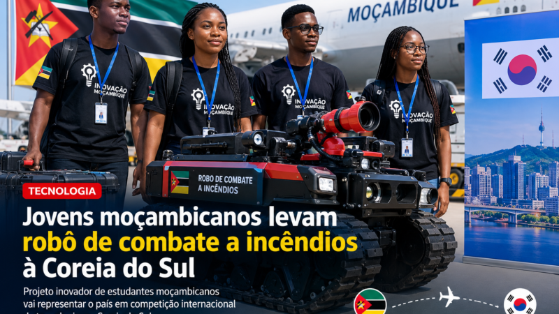 Jovens moçambicanos levam robô de combate a incêndios à Coreia do Sul – uniquetechmz