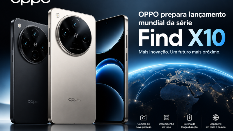 OPPO prepara lançamento mundial da série Find X10 – uniquetechmz
