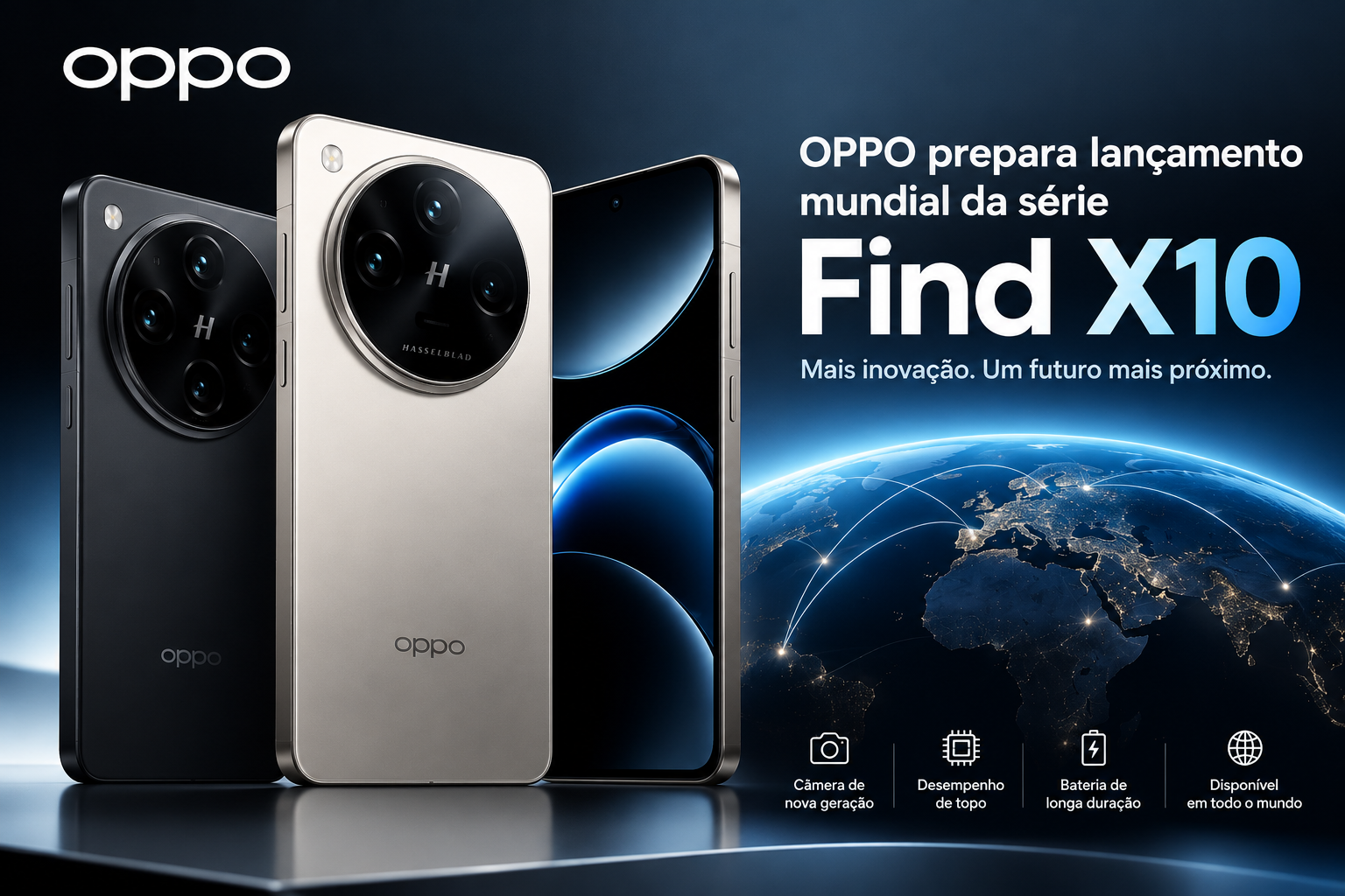 OPPO prepara lançamento mundial da série Find X10 – uniquetechmz