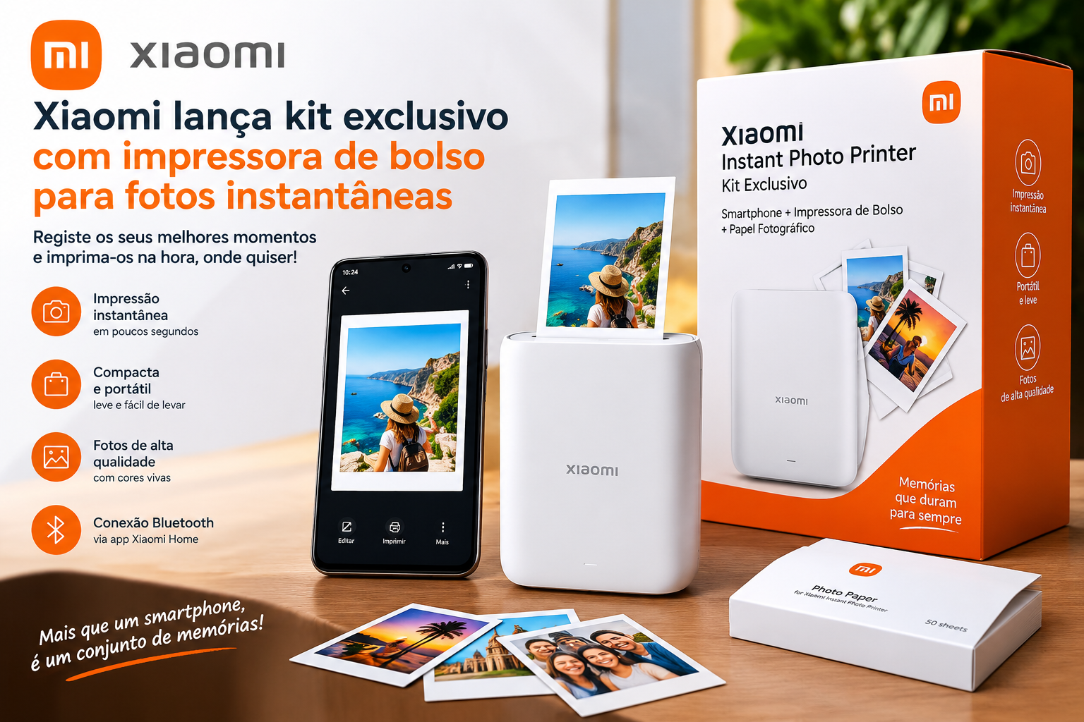 Xiaomi lança kit exclusivo com impressora de bolso para fotografias instantâneas – uniquetechmz